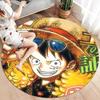 Ковер круглый с изображением Манки Д. Луффи из One Piece, ковер для гостиной, спальни, дивана, игровой комнаты, нескользящий коврик