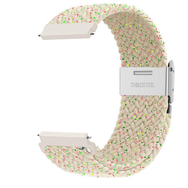 20 мм 22 мм ремешок для Samsung Galaxy Watch 7/4/6 classic/5 Pro/Gear s3 44 мм 40 мм Плетеный нейлоновый браслет correa ремешок Galaxy watch 6