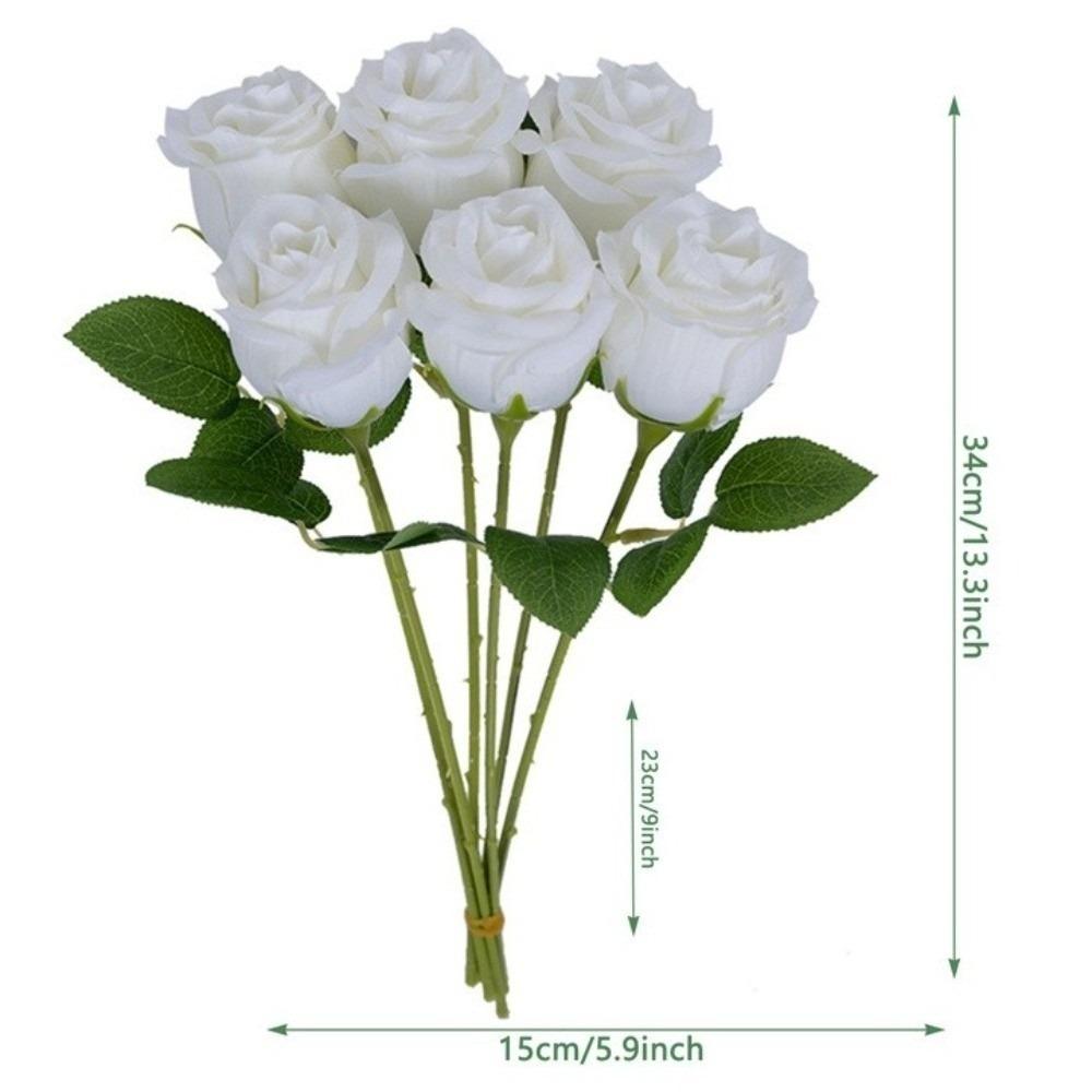 Silk Rose Simulated Rose Bouquet Small Bundle Artificial Flowers  Valentine's Day Gift