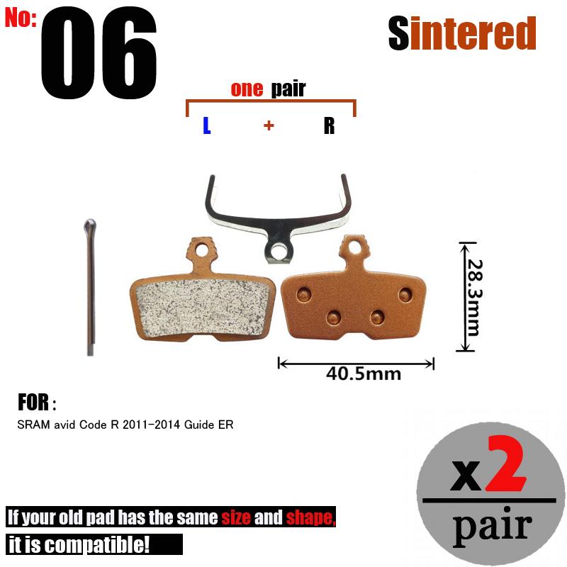 DELT 2 Pair Sintered Bicycle Disc Brake Pads Hydraulic Cycling MTB Bike For SRAM AVID SHIMANO FORMULA MAGURA HAYES Hope Part