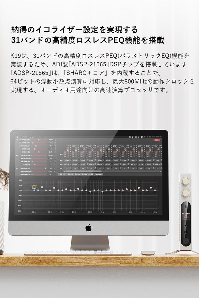 FIIO K19 от авторизованного внутреннего номера FIIO Настольная аудиосистема [Магазин отгрузки/серийный номер в комплекте] (Серебряный)