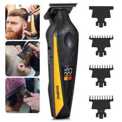 Solimpia Barber машинка для стрижки волос Профессиональная машинка для стрижки волос Перезаряжаемый электрический триммер для бороды Бритва Влажная и сухая стрижка