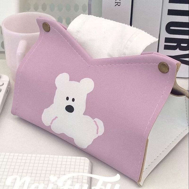 LIEI Pink Little White Dog Tissue Box