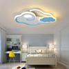 Современные светодиодные потолочные светильники Clouds, светодиодные светильники Lustre LED для детской комнаты, детская спальня, розовый/голубой цвет, минималистичное светодиодное освещение WF1116