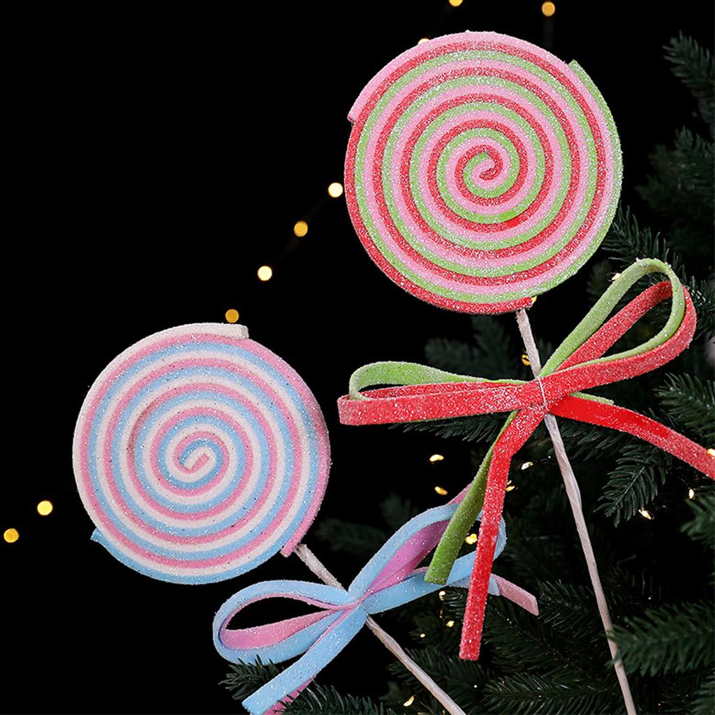 Large Lollipop Cuttings, Macaron Christmas Tree Decorations, Garland Cuttings, Scene Arrangement