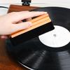 Professional Turntable Record Cleaner Brush, Soft Velvet, AntiStatic, Wood Grip Dust Remover Cleaning Liquid,Dust