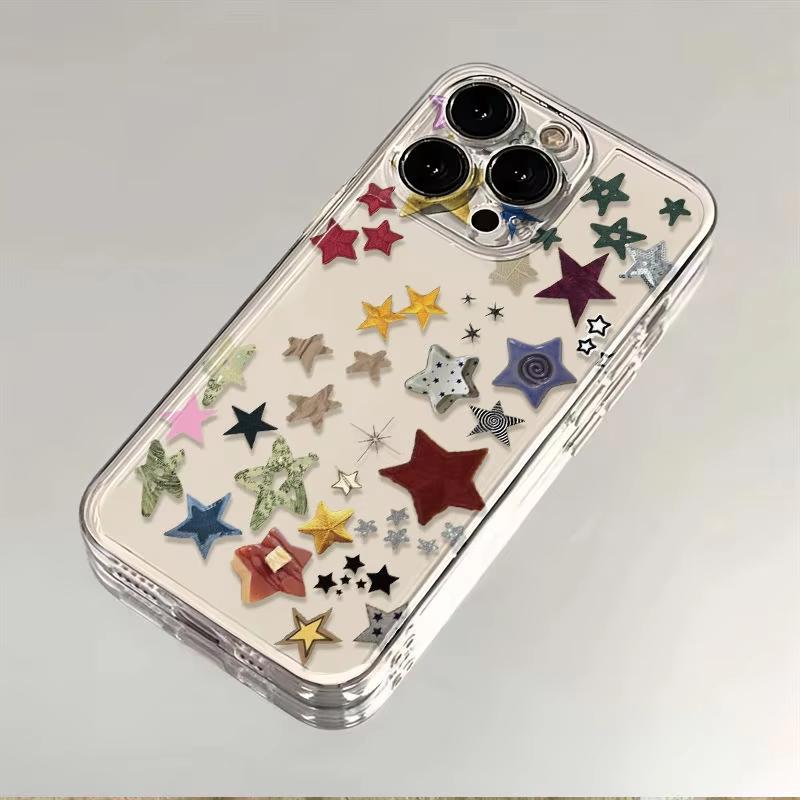 Корейский креативный чехол-звезда для телефона Samsung Galaxy A73 A72 A56 A55 A35 A25 A15 5G A24 A23 A22 A32 A52S A71 A72 A51 4G