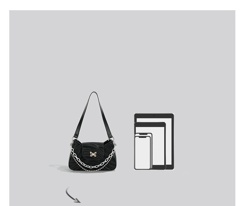 Трендовая женская сумка-багет подмышку 2025 года с высококачественной текстурой и нишевым дизайном