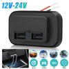 Dual USB Car Charger Socket 12V/24V 3.1A 4.8A USB Charging Outlet Power Adapter for Motorcycle Camper Truck ATV Boat Car RV New