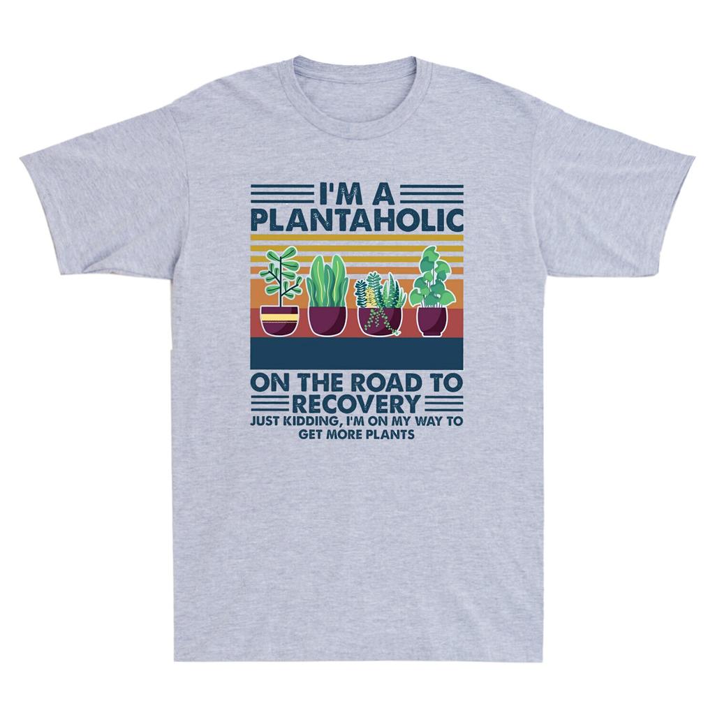 I'm A Plantaholic On The Road To Recovery To Get More Plants Retro Men's T-Shirt