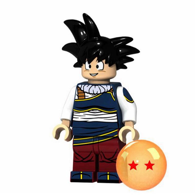 Son Goku Minifigures Anime Series Vegeta Broli Building Blocks Toys for Children