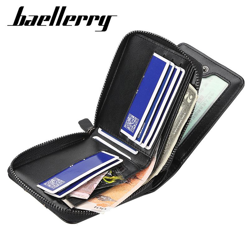 Baellerry Мужские модные кошельки на молнии, визитница, винтажный кошелек GZW