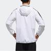Adidas Повседневная спортивная цветная тканая куртка с капюшоном, мужские куртки белого цвета DV0941