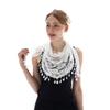 Floral Lace Triangle Scarf Spring And Summer Styles Breathable Hollow Out Solid Color Triangle Decorative Header Floral New