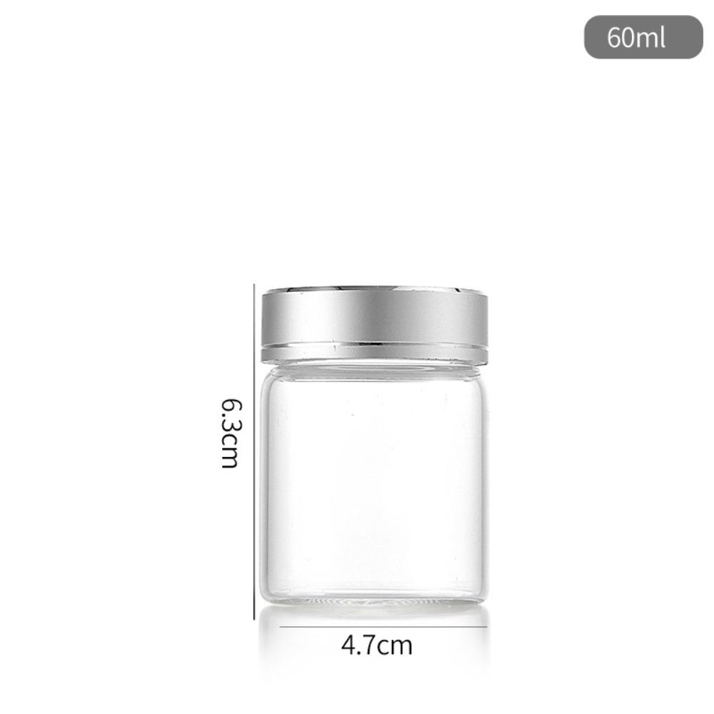 Мини-стеклянные герметичные банки Прозрачная стеклянная герметичная банка Прочная стеклянная бутылка для хранения
