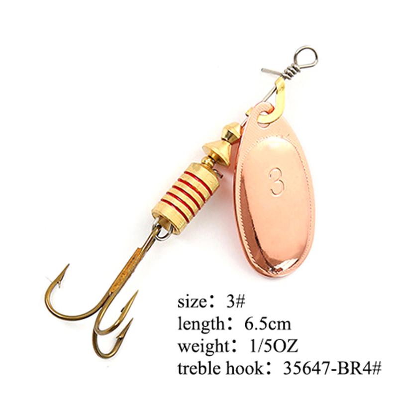 Рыболовная приманка FISH KING Spinner Bait, 1 шт., жесткая приманка для окуня, ложка с тройным крючком, снасти высокого качества
