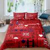 Лондонский комплект пододеяльника размера Queen с принтом телефонной будки, Биг-Бена и автобуса, 3 предмета, современный городской комплект постельного белья с 2 наволочками