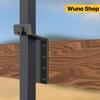 Sturdy 3 Inch T-Post Mounting Bracket Iron Sleek and Minimalist Design Vertical Mounting Bracket Convenient Support