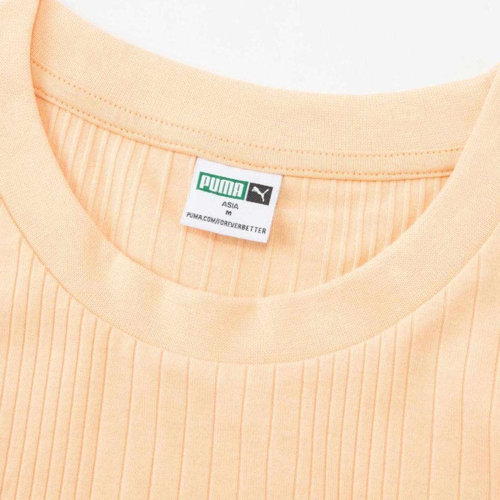 Puma Ss24 Classics Tank вышитый логотип бренда спортивный досуг ребристый жилет женские топы персиковый 626059-45
