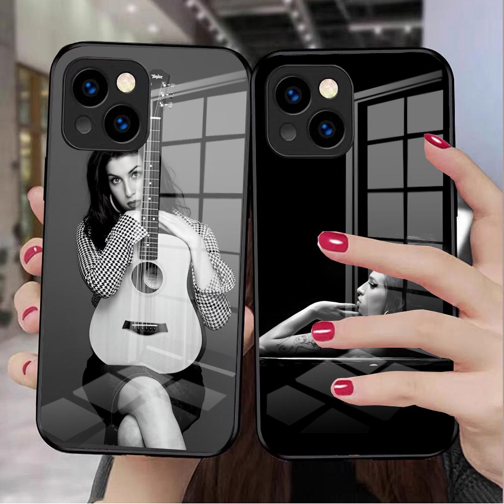 Легендарный Чехол Для Телефона Amy Winehouse Для IPhone 17 Pro Max 16 15 14 Pro Max 13 11 X Xs Xr 8 7Plus Стеклянная Крышка