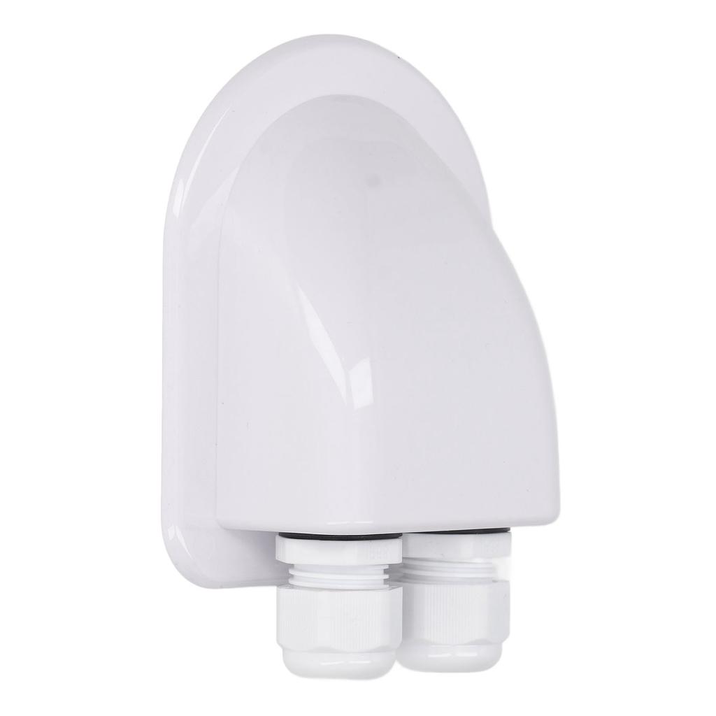 ABS Распределительная коробка для кабелей Водонепроницаемая для солнечной панели Двойной ввод кабеля Сальник для наружной электропроводки Белая