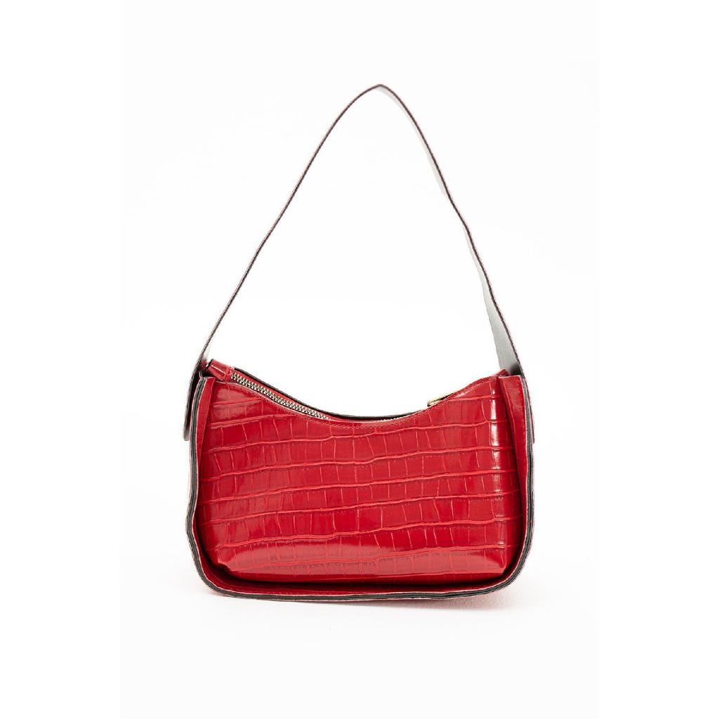 Women's 2 Pack Crocodile Patterned Baguette Bag Stylish Handbag Suitable For Daily Use