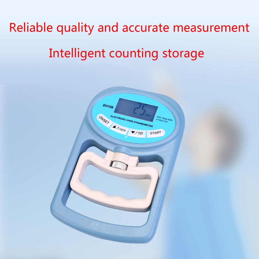 Portable Grip Strength Tester Digital Dynamometer for Hand Measurement Meter Auto Capturing Electronic Forearm Finger