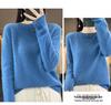 2023 Women's Wool Sweater: Round Neck, Solid Color, Loose Fit Pullover Knitwear