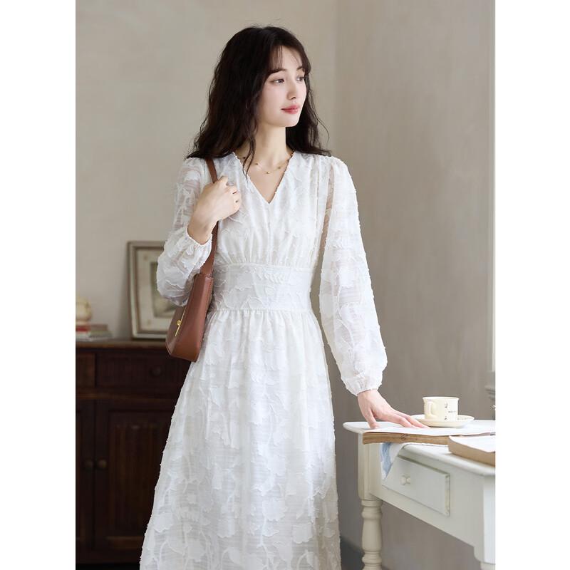 Mokana Women's Fashion Versatile Long-Sleeve Mid-Length Dress