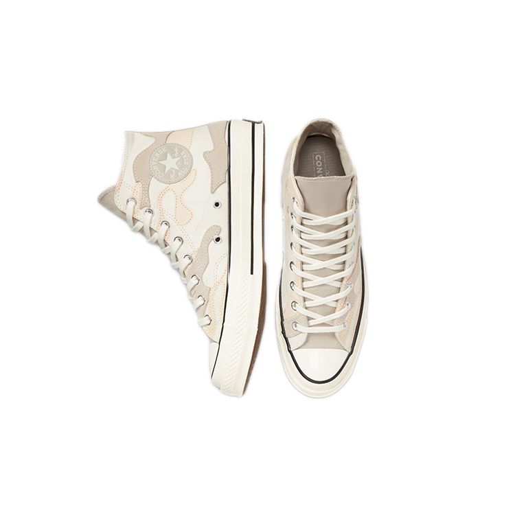 Converse Кроссовки унисекс Chuck 70 High Egret Camo Белый Черный 171451C