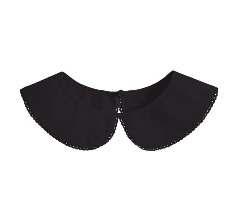 French Style Women Shirt Detachable Faux False Collar Sweet Lace Trim Button Necklace Choker Ladies Shoulder Wraps Collars