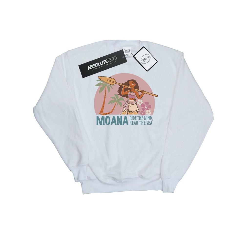 Disney Womens/Ladies Moana Read The Sea Sweatshirt