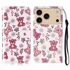 For iPhone 17 Pro Case Pattern Leather Wallet Phone Cover with Strap