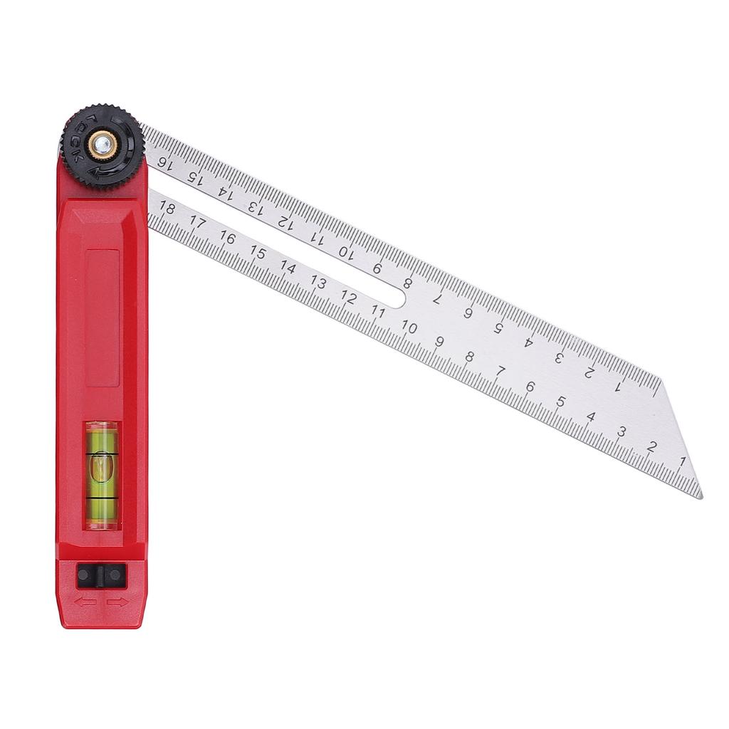 Плотницкий угломер с Т-образной фаской, регулируемый, 45°, высокоточный инструмент для измерения угла наклона по дереву