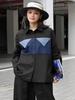 Casual Solid Color Patchwork Denim Blouse GMM1135