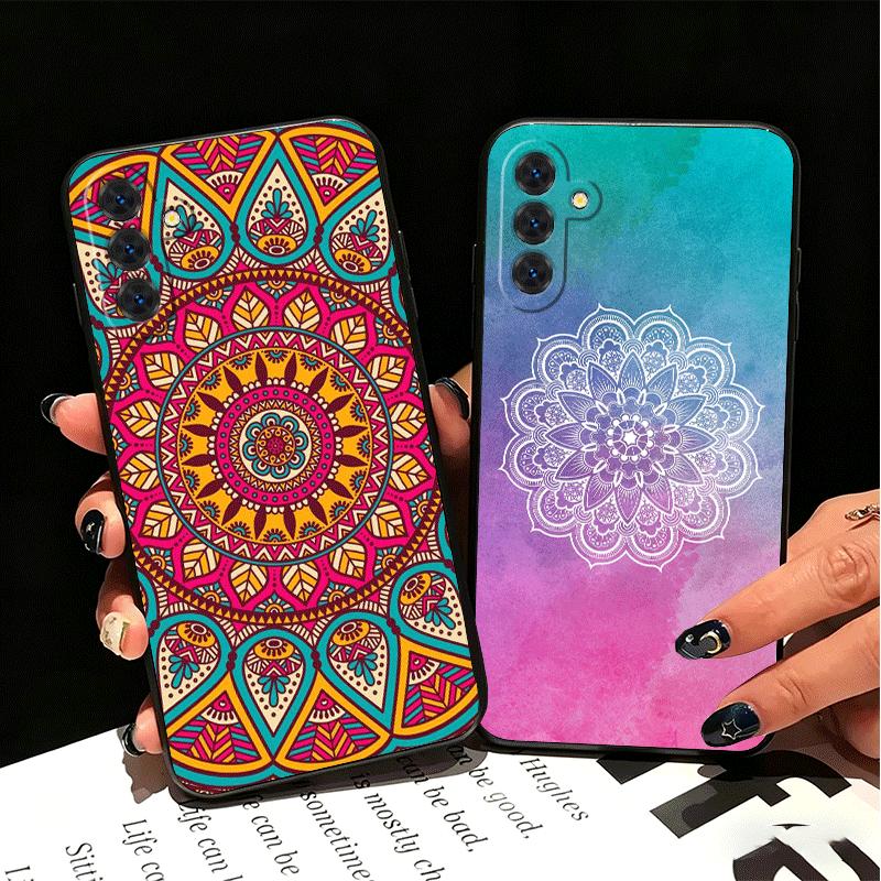 Mandala Style Pattern Soft Phone Case for Samsung A17 A37 A57 A16 A26 A36 A56 A15 A25 A35 A55 A14 A24 A34 A54 A13 A23 A33 A53 A5