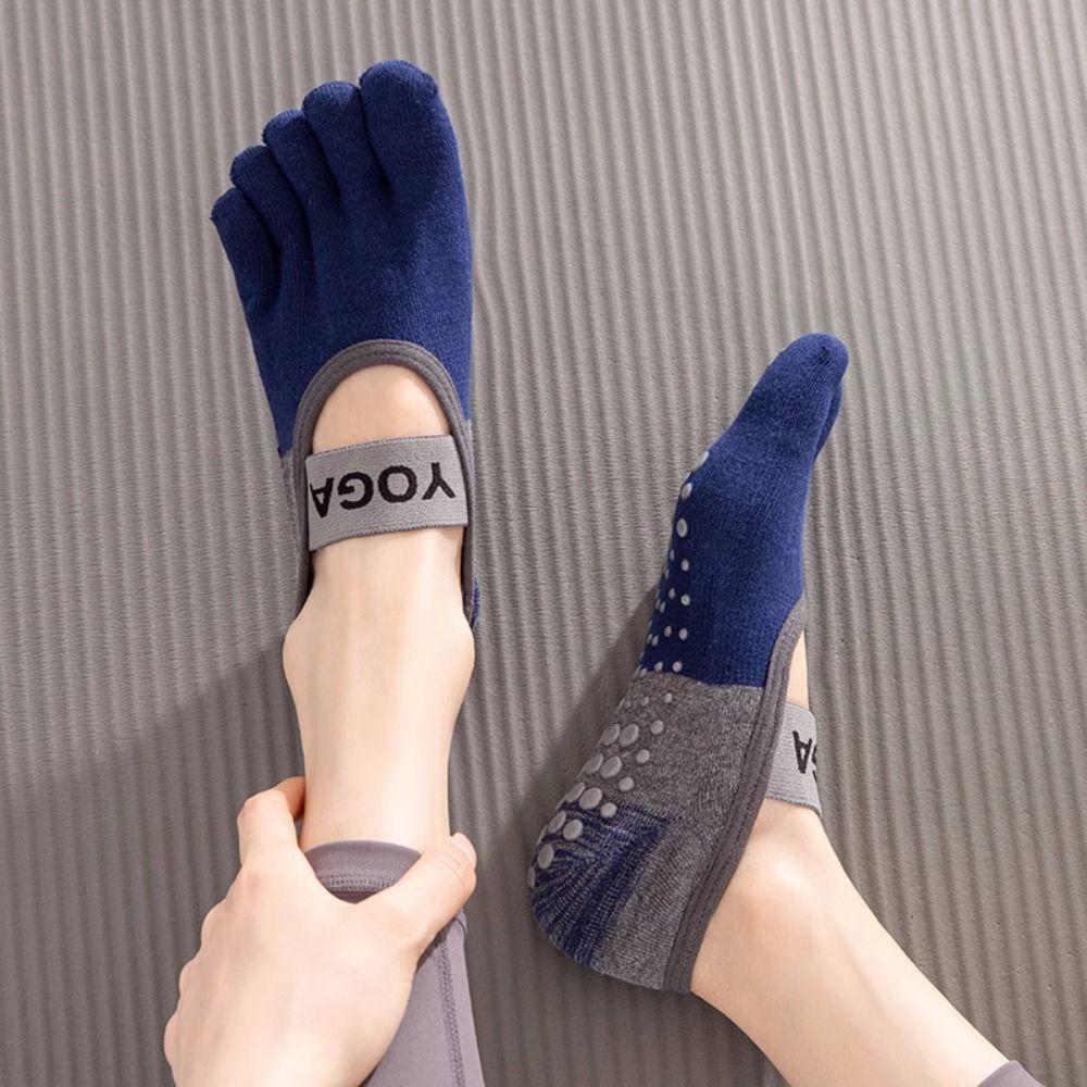 with Elastic Band Ladies Yoga Socks Low-ankle Pilates Socks Five Toes Sports Socks Yoga Studio
