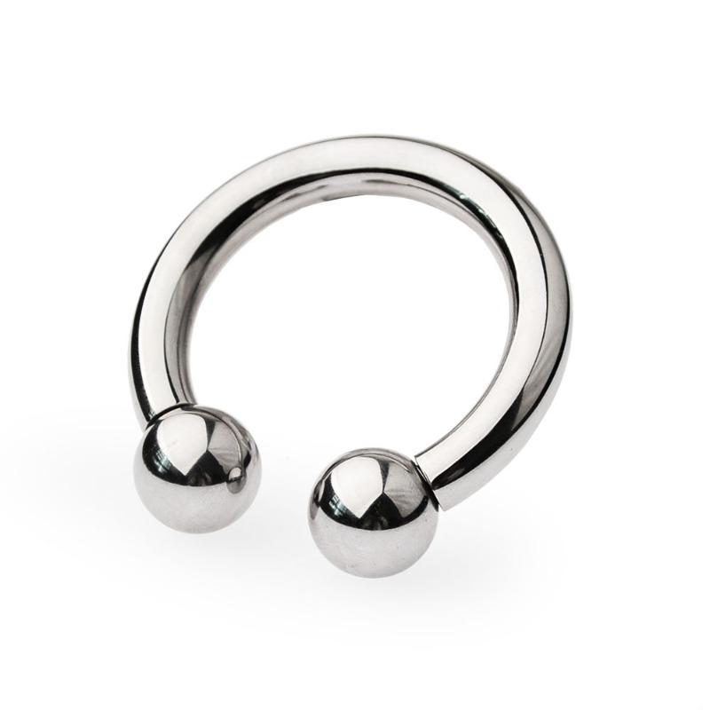 Тяжелое пенисное кольцо Металлическое кольцо для члена с шариками Задержка эякуляции Секс-игрушки для взрослых мужчин Мужской бондаж Головка Экзотические аксессуары