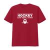 Mens Hockey Blood Sweat Beards Sports Fan Ice Goal Team Cool Design Crewneck T Shirt vintage Washed Breathable Soft Versatile