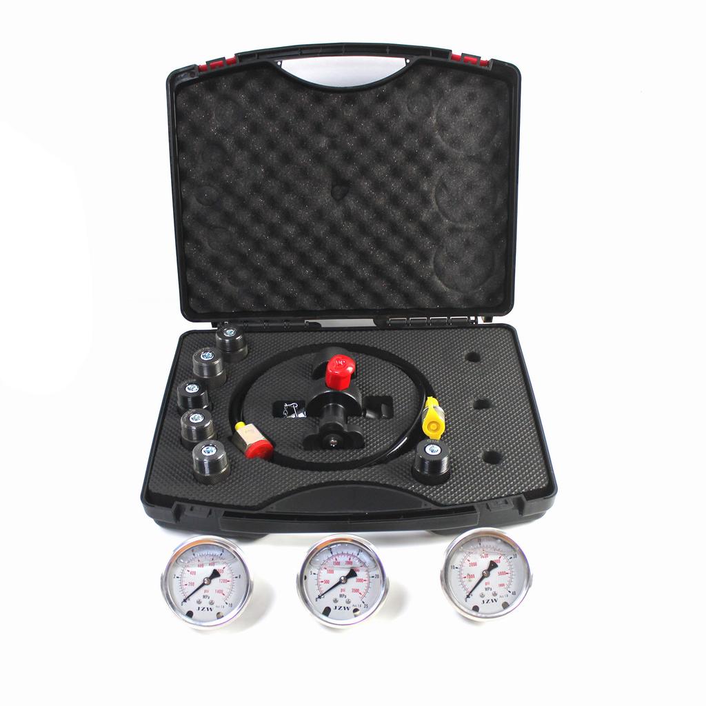 CP-P0032 Комплект для проверки гидравлического манометра Гидравлическая система зарядки азотного аккумулятора Манометр