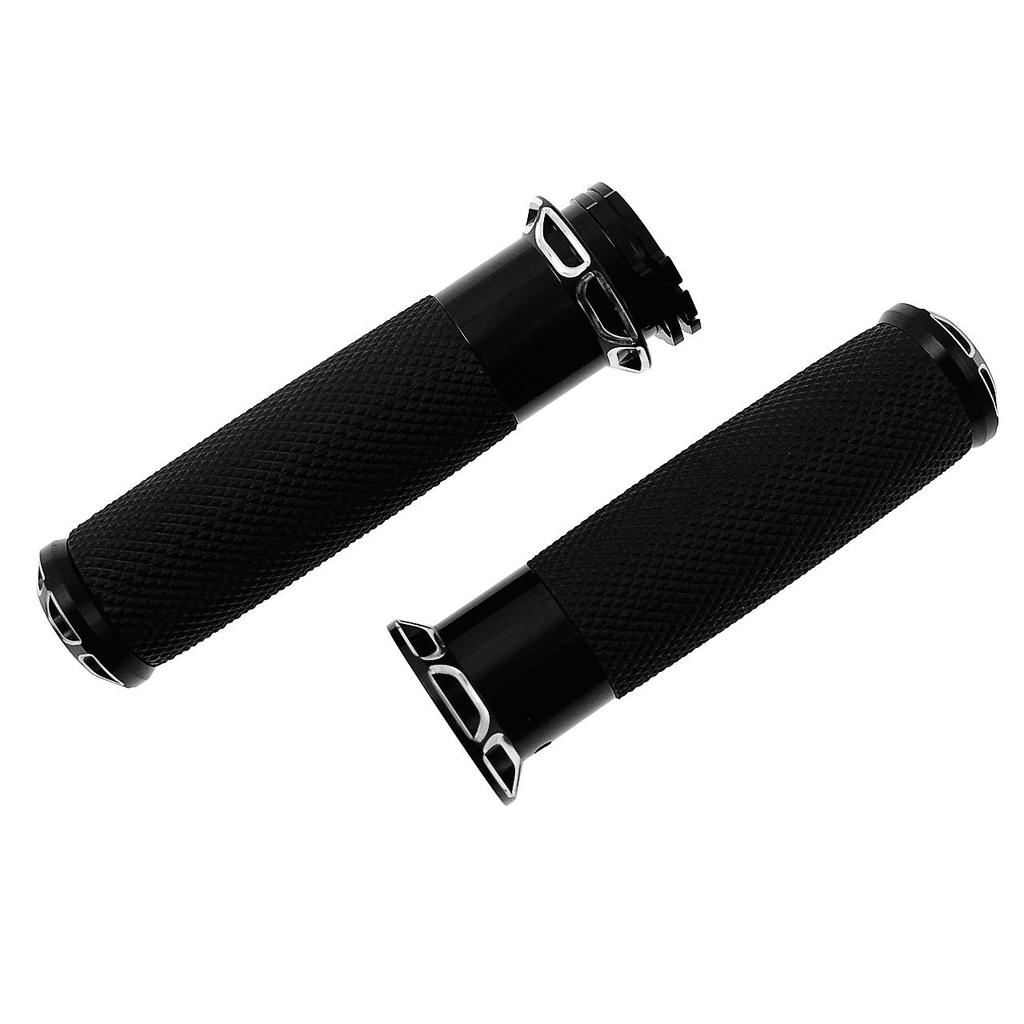 HDBUBALUS 1" 25mm Bike Handle Grip for Harley Sportster Softail Touring Dyna
