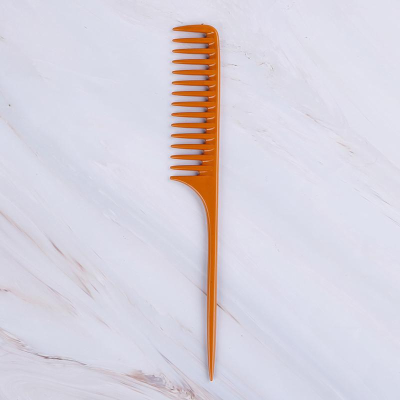 1 шт. расческа с хвостиком, салонная щетка для волос, парикмахерский инструмент, сделай сам, расчески с широкими зубцами