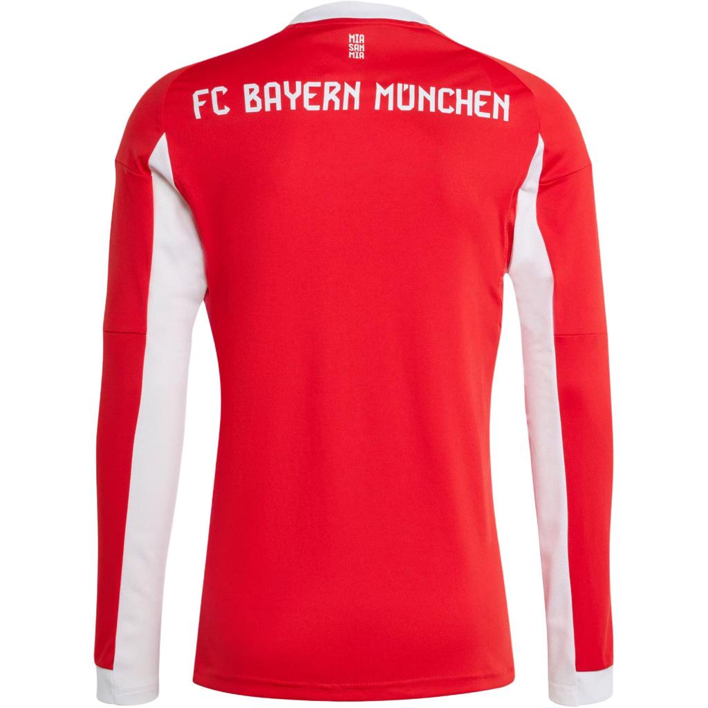 Adidas FC Bayern 25/26 Home Jersey Slim Fit Round Neck Fashion Sports Long Sleeve Football Shirt Men Jersey JP3689