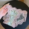 Women Sexy Lace Panties Seamless Bow Comfortale Briefs Low Waist Lingerie