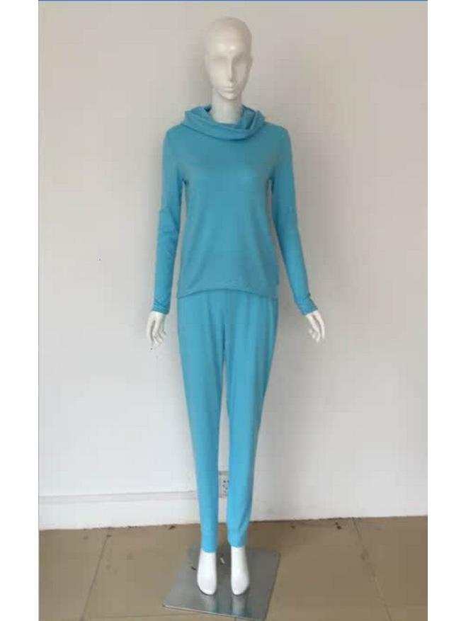 Осенне-зимний европейский и американский женский модный спортивный костюм с длинным рукавом и капюшоном, с воротником-пузырем