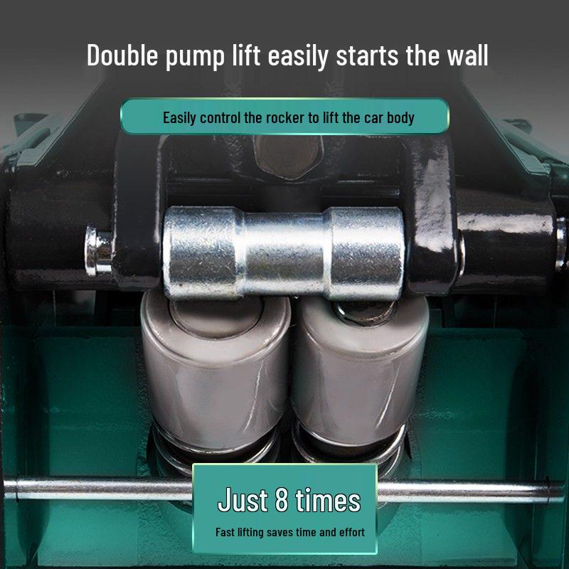 3-тонный горизонтальный гидравлический автомобильный домкрат с двойным насосом для малотоннажных грузовиков и седанов