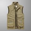 Men's Vest Spring and Autumn New Vest Outdoor Fishing Loose Large Size Multi-pocket Casual Vest Jacket