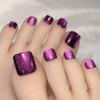 Квадратные ногти на ногах Aurora False Toenails Hot Fake Nails Girls