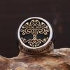 Vintage Stainless Steel Nordic Viking Tree Of Life Ring For Men Fashion Mythology Yggdrasils Rings Amulet Jewelry Gift