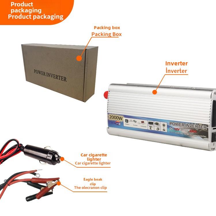 500 Вт инвертор с модифицированной синусоидой 12 В 24 В до 110 В 220 В полная мощность для зарядки портативного транспортного средства на открытом воздухе